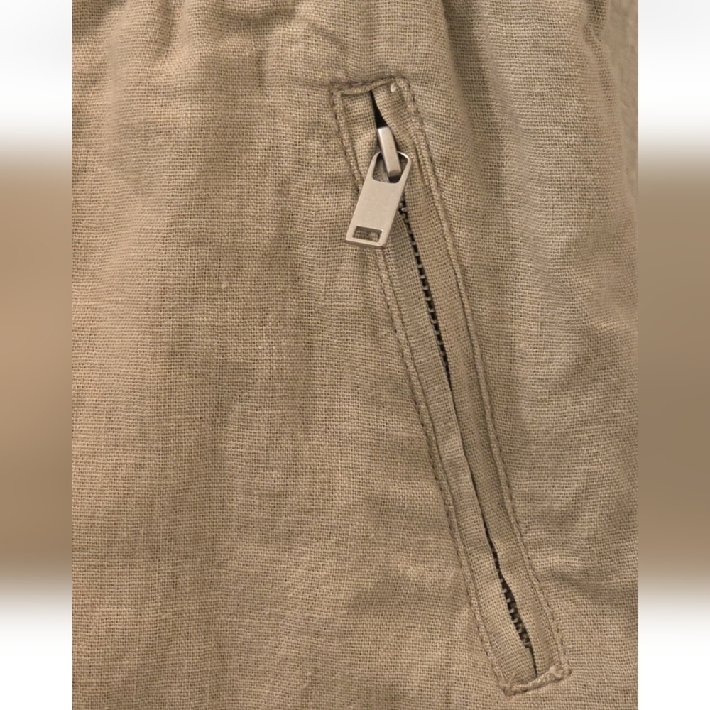 Blank NYC Linen Cargo Shorts Beige Size 28 Lightweight Summer Beach Casual NWT - Picture 9 of 16